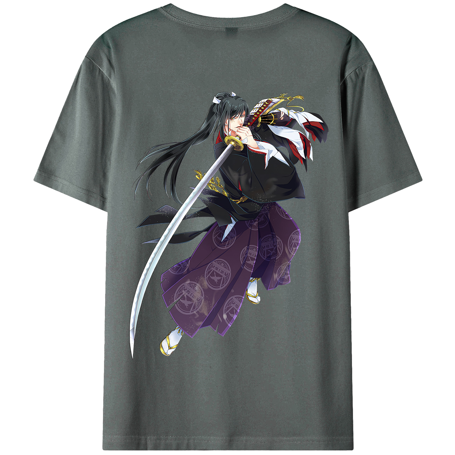 （画像用） 刀剣乱舞 Touken Ranbu 綿100％半袖Tシャツ（背面プリント）